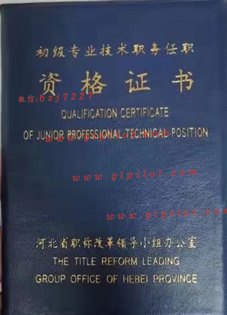河北省专业技术职称证书样本图片 2023-10-15