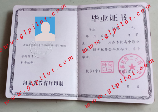 邯郸市第二十四中学毕业证样本图片 邯郸市第二十四中学毕业证样本图片