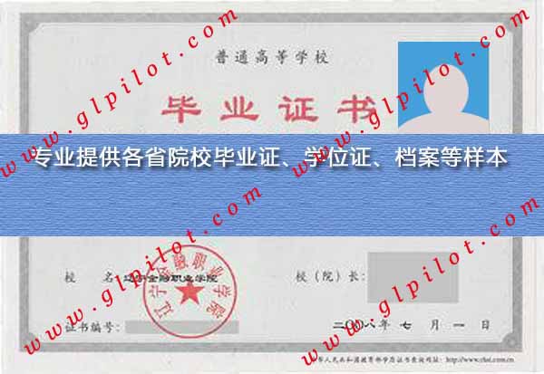 2008年辽宁金融职业学院毕业证样本图片 2008年辽宁金融职业学院毕业证样本图片