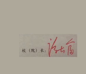 湖南软件职业学校校长签名印章
