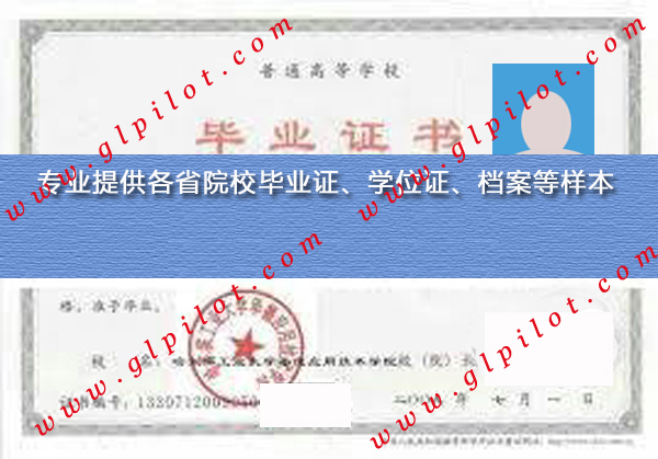哈尔滨工业大学华德应用技术学院毕业证样本_模板_图片 哈尔滨工业大学华德应用技术学院毕业证样本_模板_图片