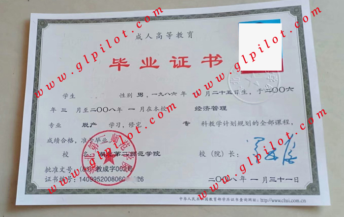 2008年湖北第二师范学院专科毕业证样本_模板_图片 2008年湖北第二师范学院专科毕业证样本_模板_图片