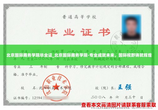 北京国际商务学院毕业证_北京国际商务学院-专业成就未来，国际视野铸就辉煌