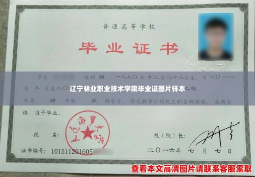 辽宁林业职业技术学院毕业证图片样本 辽宁林业职业技术学院毕业证图片样本