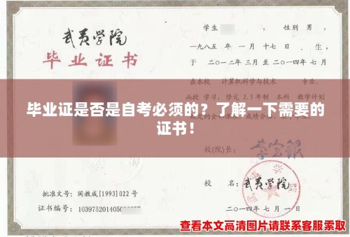 毕业证是否是自考必须的?了解一下需要的证书! 毕业证是否是自考必须的?了解一下需要的证书!