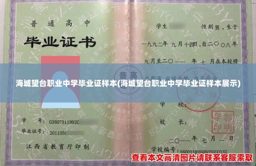 海城望台职业中学毕业证样本(海城望台职业中学毕业证样本展示) 海城望台职业中学毕业证样本(海城望台职业中学毕业证样本展示)
