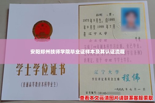 安阳郑州技师学院毕业证样本及其认证流程