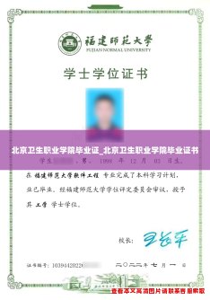 北京卫生职业学院毕业证_北京卫生职业学院毕业证书