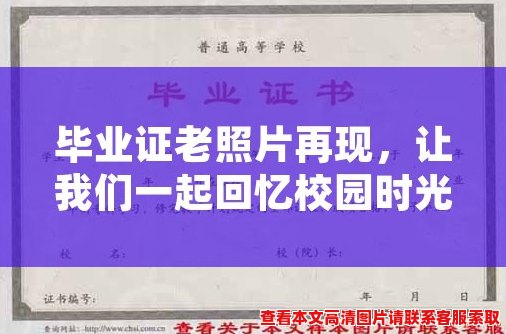 毕业证老照片再现，让我们一起回忆校园时光
