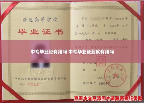 中专毕业证有用吗 中专毕业证到底有用吗