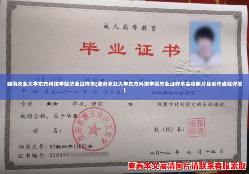 湖南农业大学东方科技学院毕业证样本(湖南农业大学东方科技学院毕业证样本实物照片及制作流程详解) 湖南农业大学东方科技学院毕业证样本(湖南农业大学东方科技学院毕业证样本实物照片及制作流程详解)