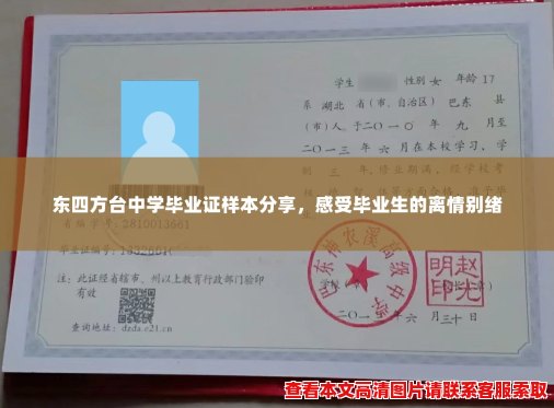东四方台中学毕业证样本分享,感受毕业生的离情别绪 东四方台中学毕业证样本分享,感受毕业生的离情别绪