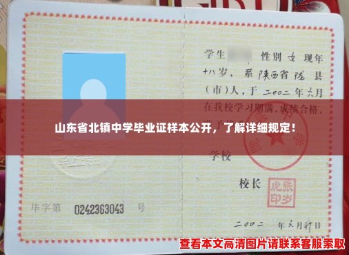 山东省北镇中学毕业证样本公开,了解详细规定! 山东省北镇中学毕业证样本公开,了解详细规定!