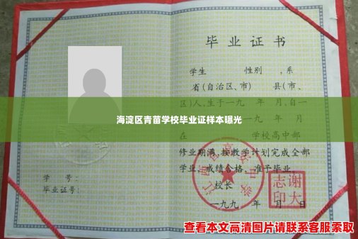 海淀区青苗学校毕业证样本曝光 海淀区青苗学校毕业证样本曝光