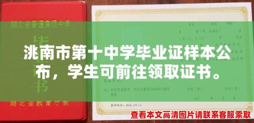 洮南市第十中学毕业证样本公布，学生可前往领取证书。