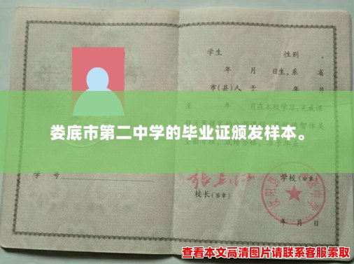 娄底市第二中学的毕业证颁发样本。