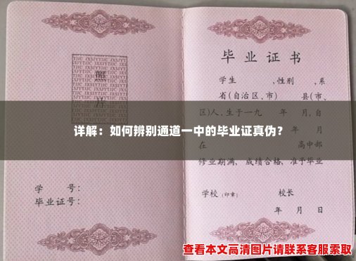 详解:如何辨别通道一中的毕业证真伪? 详解:如何辨别通道一中的毕业证真伪?