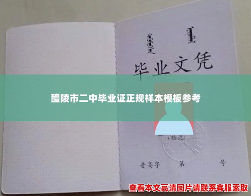 醴陵市二中毕业证正规样本模板参考 醴陵市二中毕业证正规样本模板参考