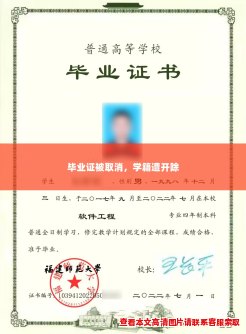 毕业证被取消，学籍遭开除