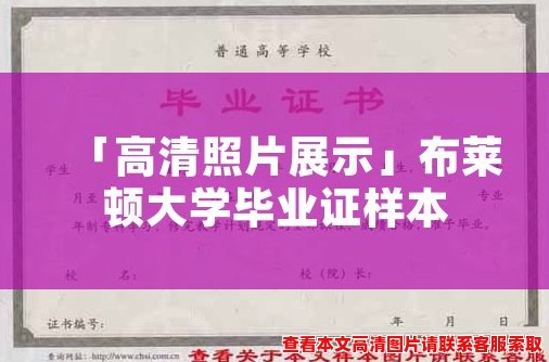 「高清照片展示」布莱顿大学毕业证样本 「高清照片展示」布莱顿大学毕业证样本