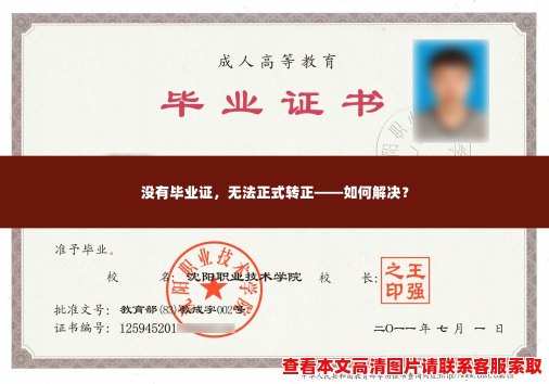 没有毕业证，无法正式转正——如何解决？