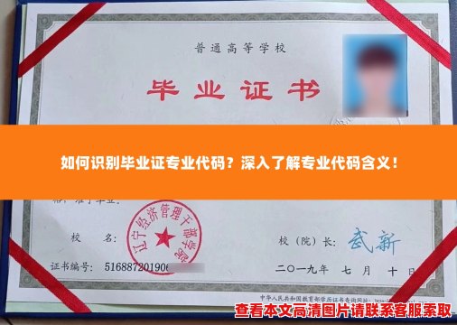 如何识别毕业证专业代码？深入了解专业代码含义！