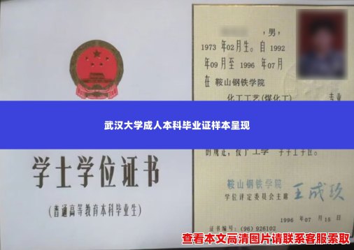 武汉大学成人本科毕业证样本呈现