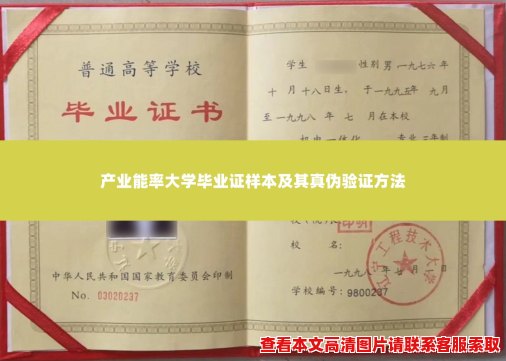 产业能率大学毕业证样本及其真伪验证方法