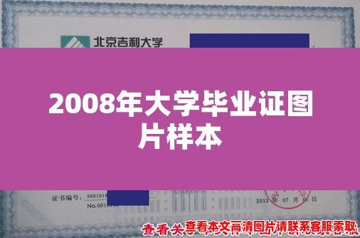 2008年大学毕业证图片样本 2008年大学毕业证图片样本