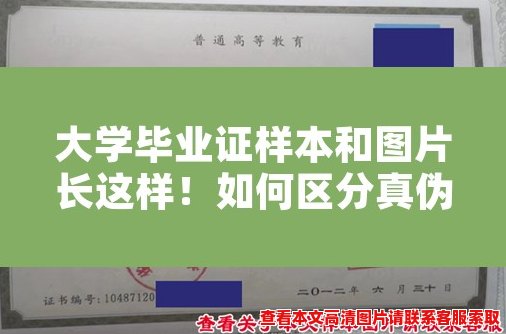 大学毕业证样本和图片长这样!如何区分真伪? 大学毕业证样本和图片长这样!如何区分真伪?