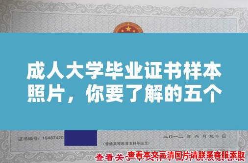 成人大学毕业证书样本照片,你要了解的五个关键点! 成人大学毕业证书样本照片,你要了解的五个关键点!