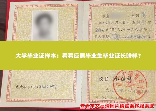 大学毕业证样本:看看应届毕业生毕业证长啥样? 大学毕业证样本:看看应届毕业生毕业证长啥样?