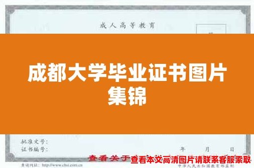 成都大学毕业证书图片集锦 成都大学毕业证书图片集锦