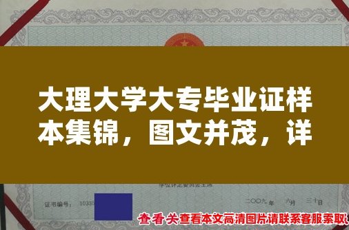 大理大学大专毕业证样本集锦，图文并茂，详细解析！