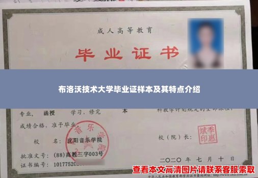 布洛沃技术大学毕业证样本及其特点介绍 布洛沃技术大学毕业证样本及其特点介绍