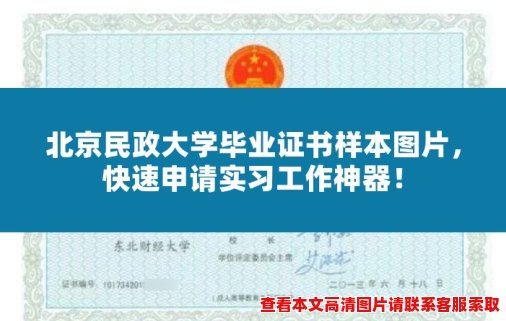 北京民政大学毕业证书样本图片,快速申请实习工作神器! 北京民政大学毕业证书样本图片,快速申请实习工作神器!
