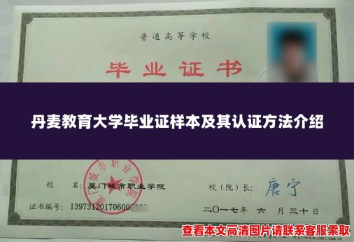 丹麦教育大学毕业证样本及其认证方法介绍 丹麦教育大学毕业证样本及其认证方法介绍